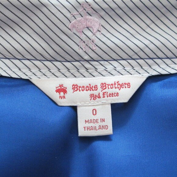 BROOKS BROTHERS - Red Fleece Pleated A-Line blue boucle skirt - Picture 16 of 16